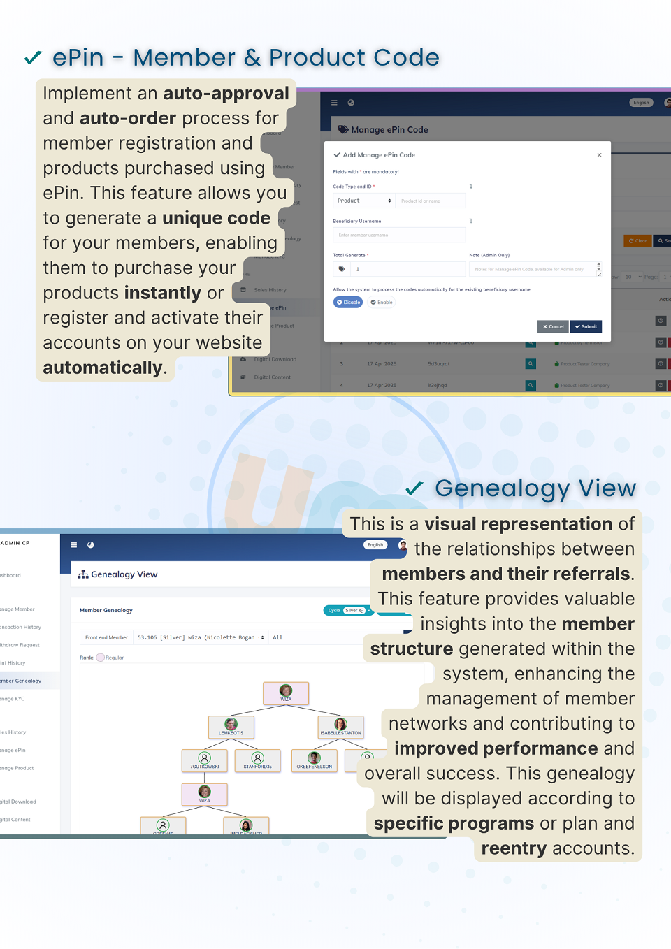 UniMatrix - Membership and MLM Script with SaaS Digital Store