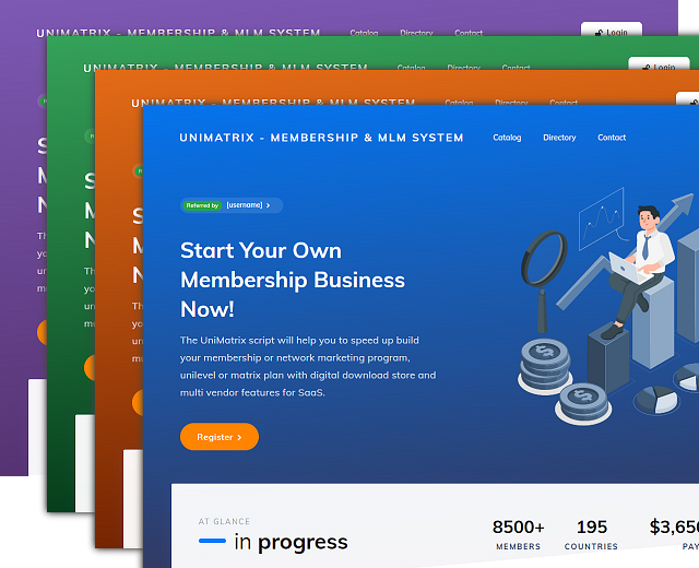 UniMatrix - Membership and MLM Script with SaaS Digital Store